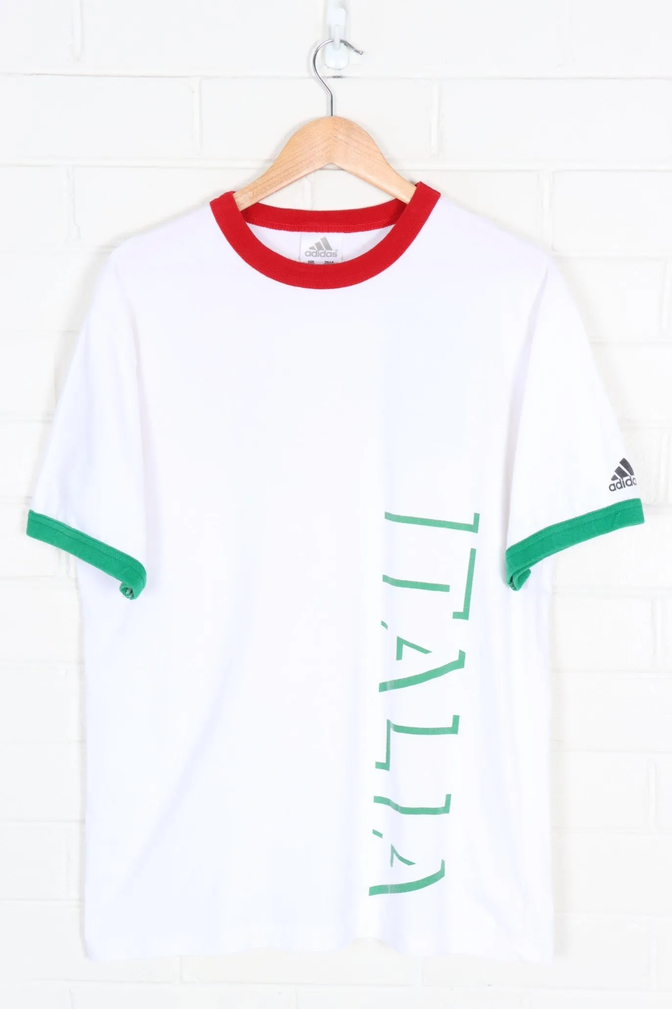 ADIDAS Italia "L Inno Di Mameli' Ringer Tee (L)