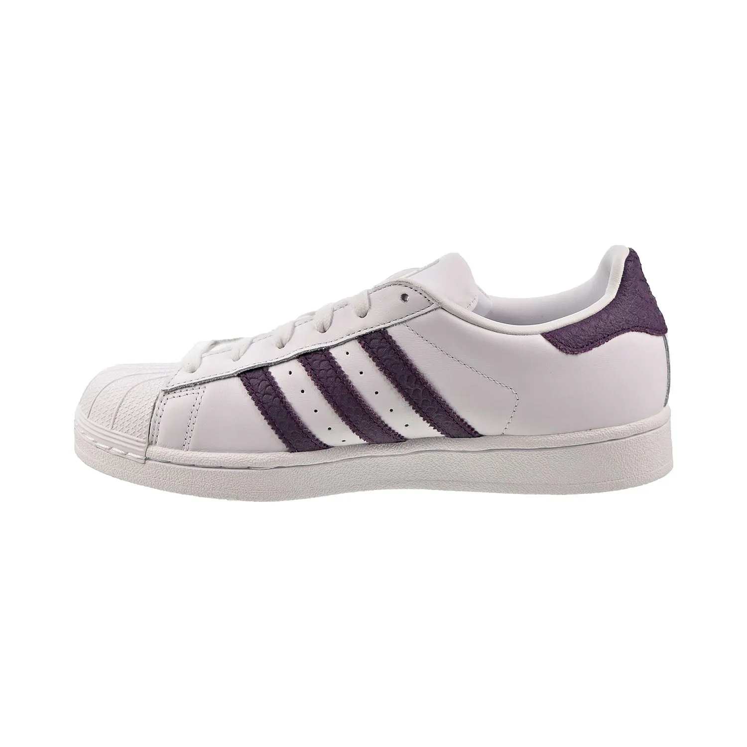 Adidas Superstar Women's Shoes Footwear White-Red Night-Silver Metallic