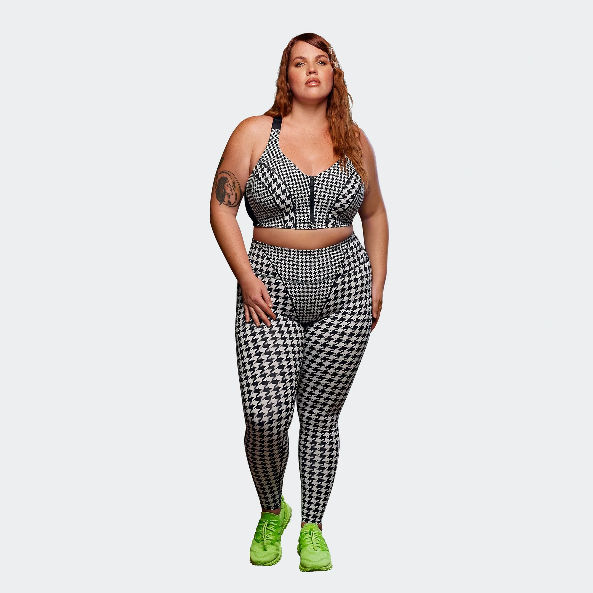 Adidas x Ivy Park Womens 3 Stripe Seam Tight 'Clear Grey/Blk'