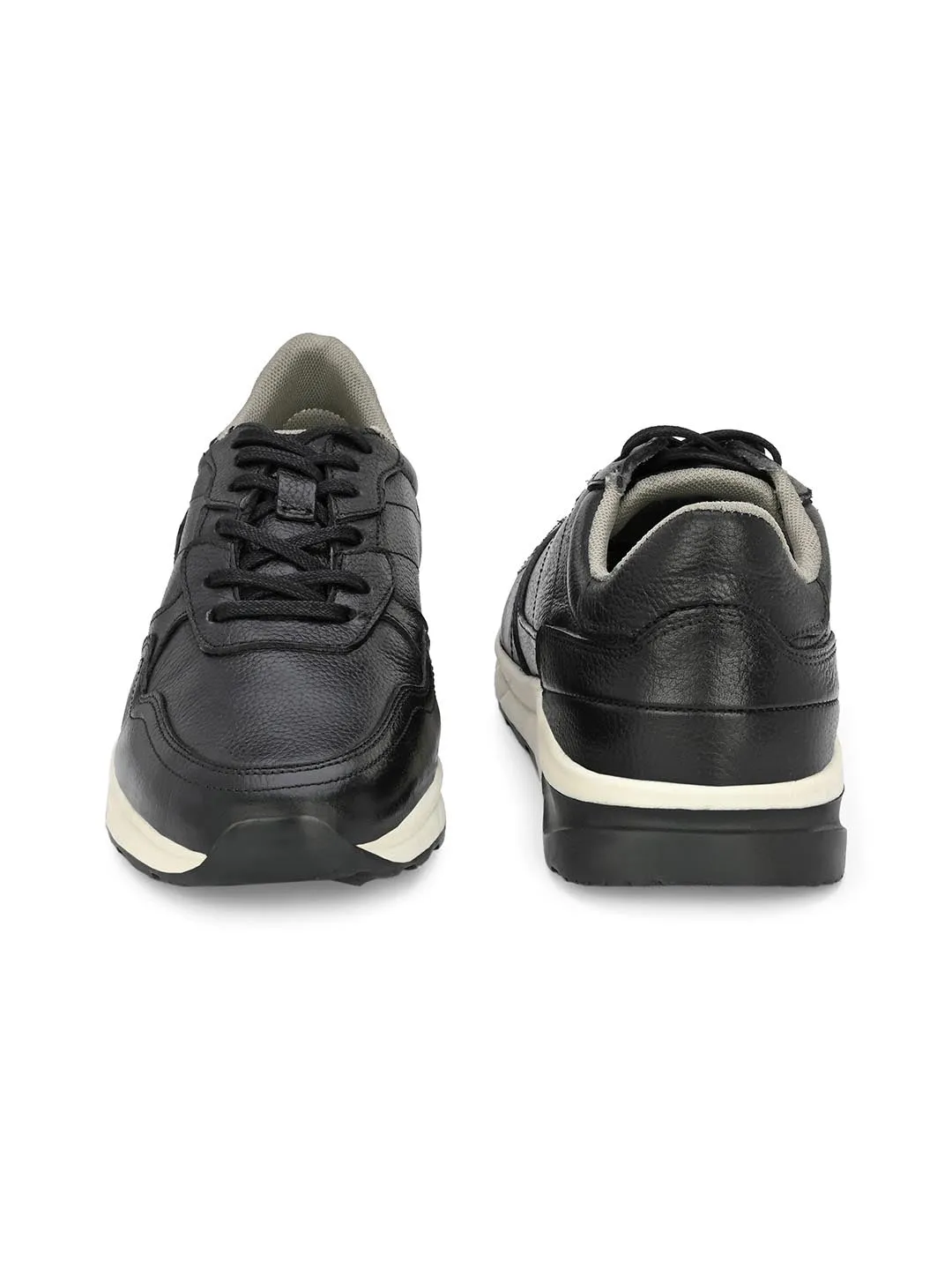 Alberto Torresi Genuine Leather Black Sneakers