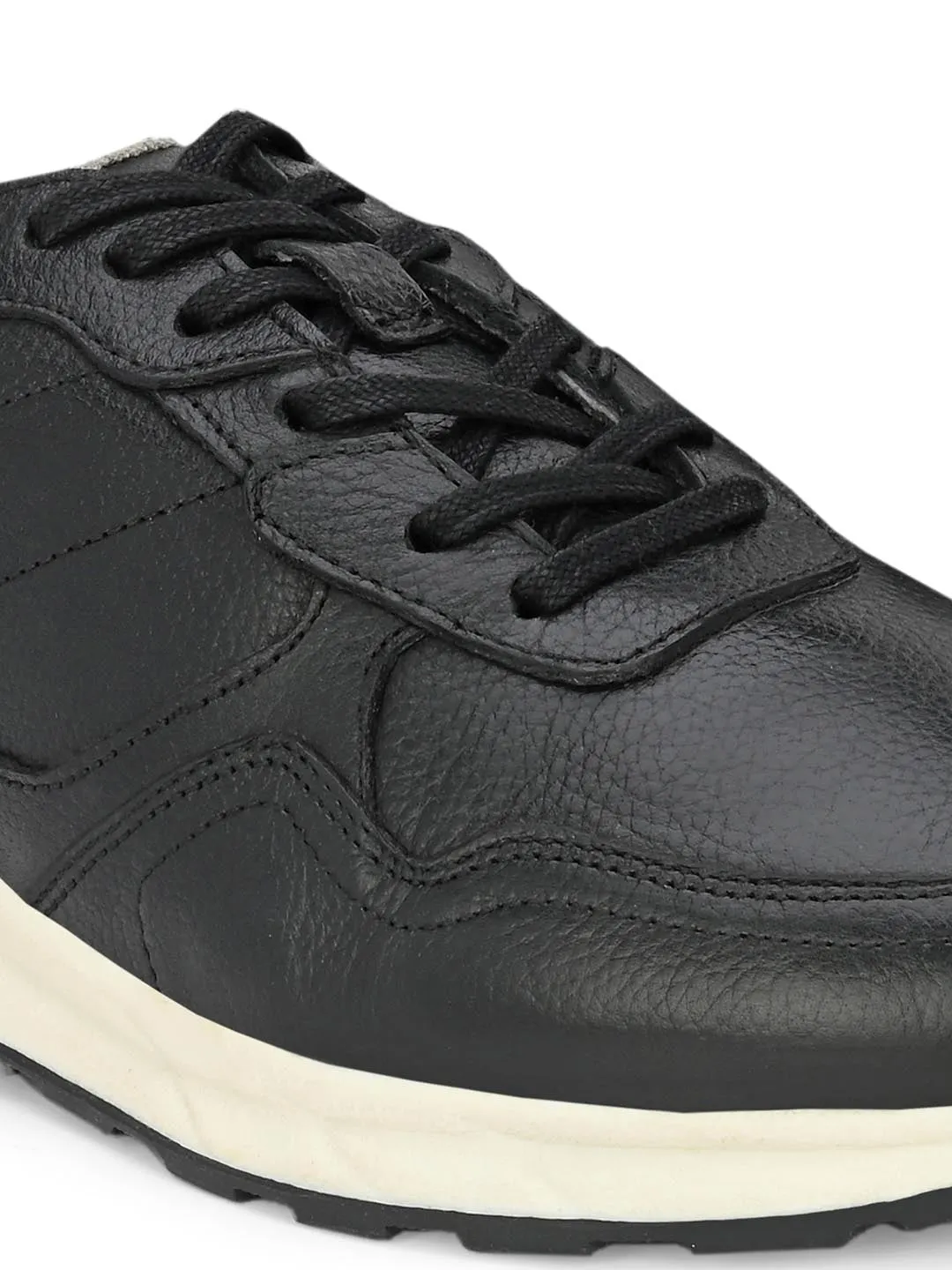 Alberto Torresi Genuine Leather Black Sneakers