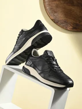 Alberto Torresi Genuine Leather Black Sneakers