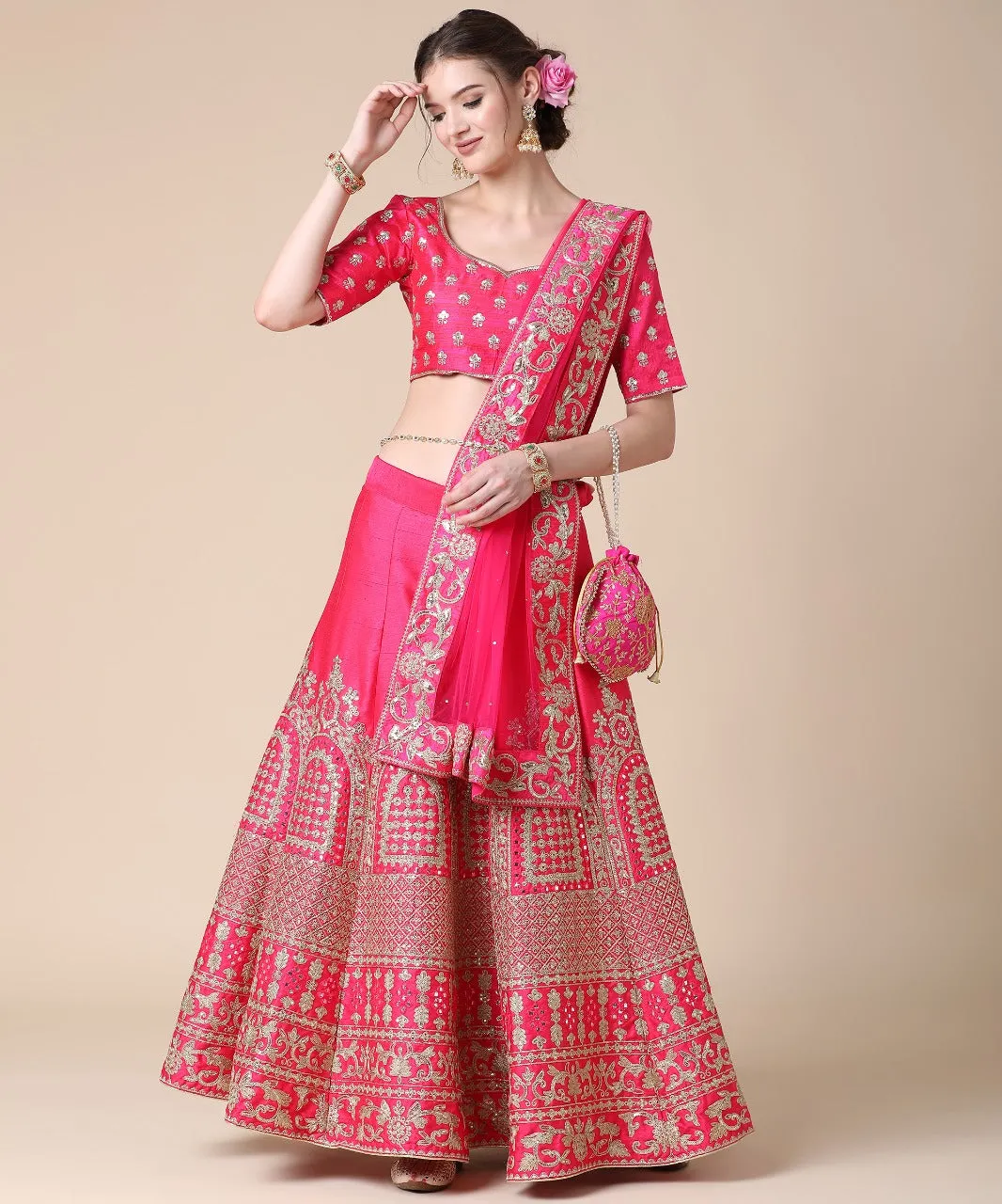 aromatic-pink-phantom-silk-mirror-work-lehenga-choli