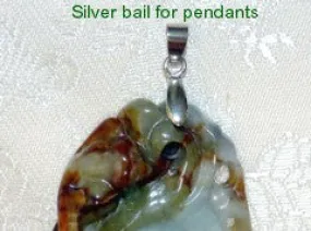 Bail for Pendants-Silvertone