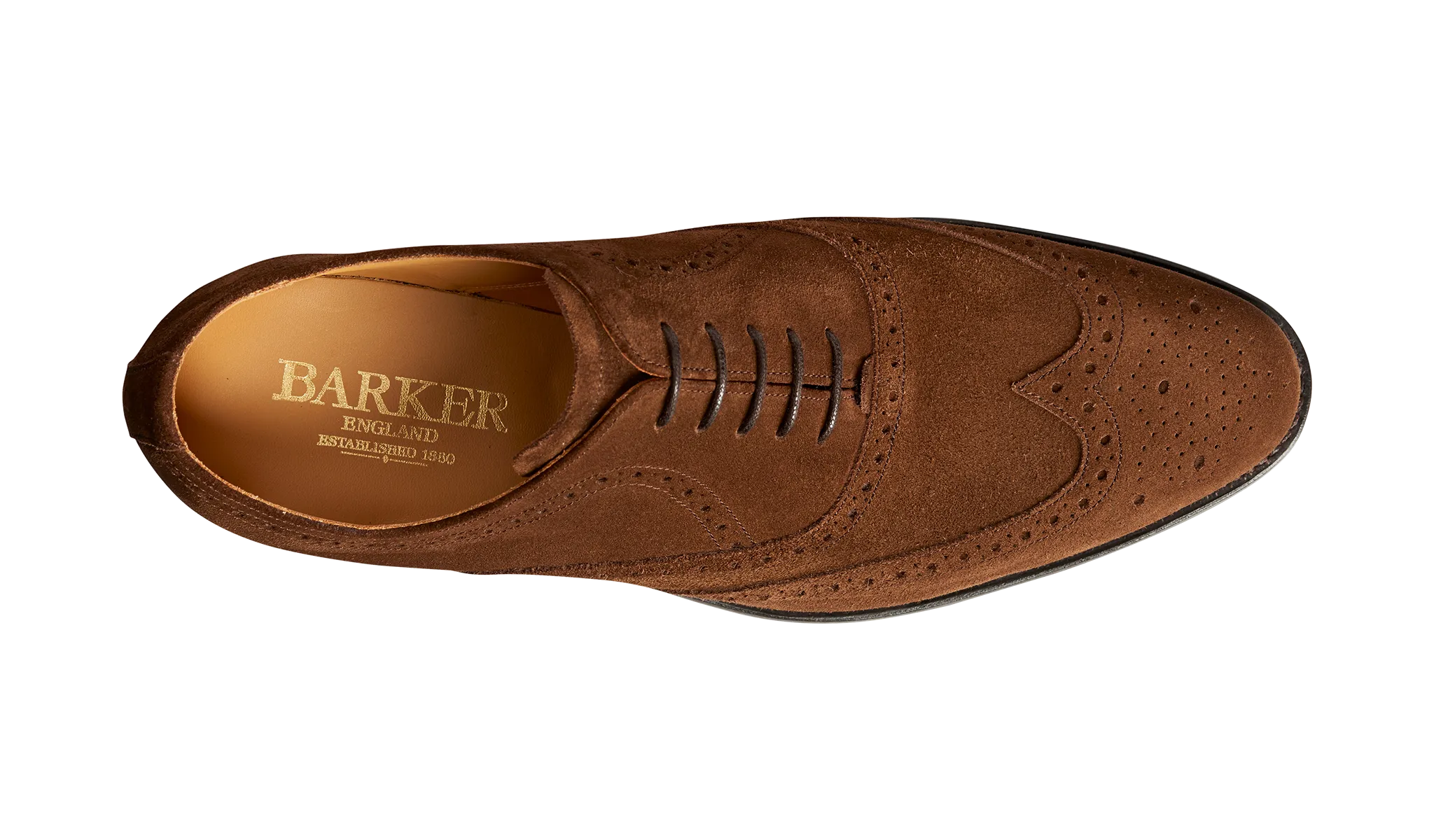 Barker Hampstead Classic Oxford brogue - Castagnia Suede