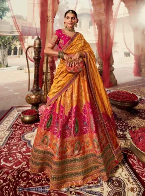 BEAUTIFUL ROYAL YELLOW LEHENGA SET - RENT