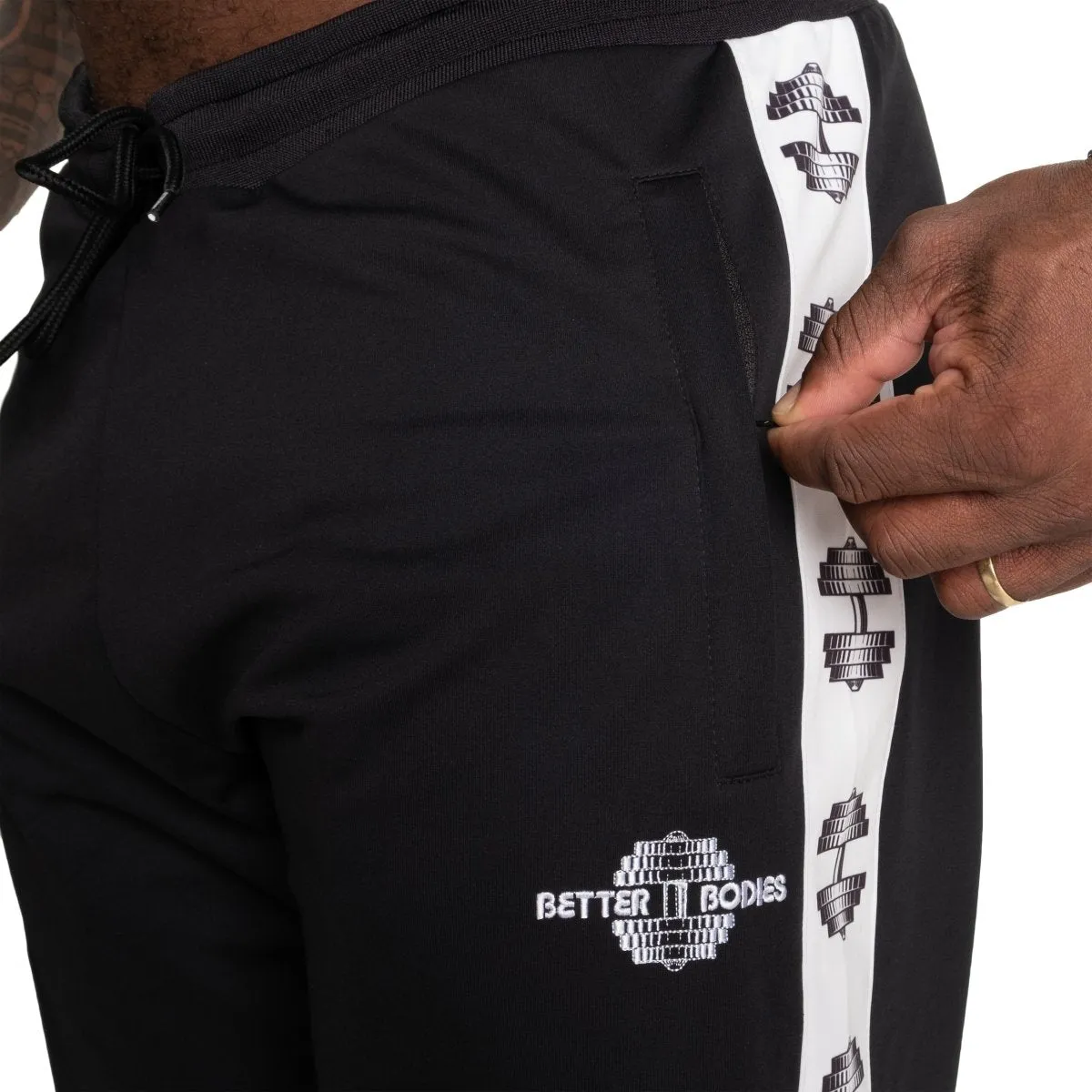 Better Bodies Bronx Track Pants - Black V2