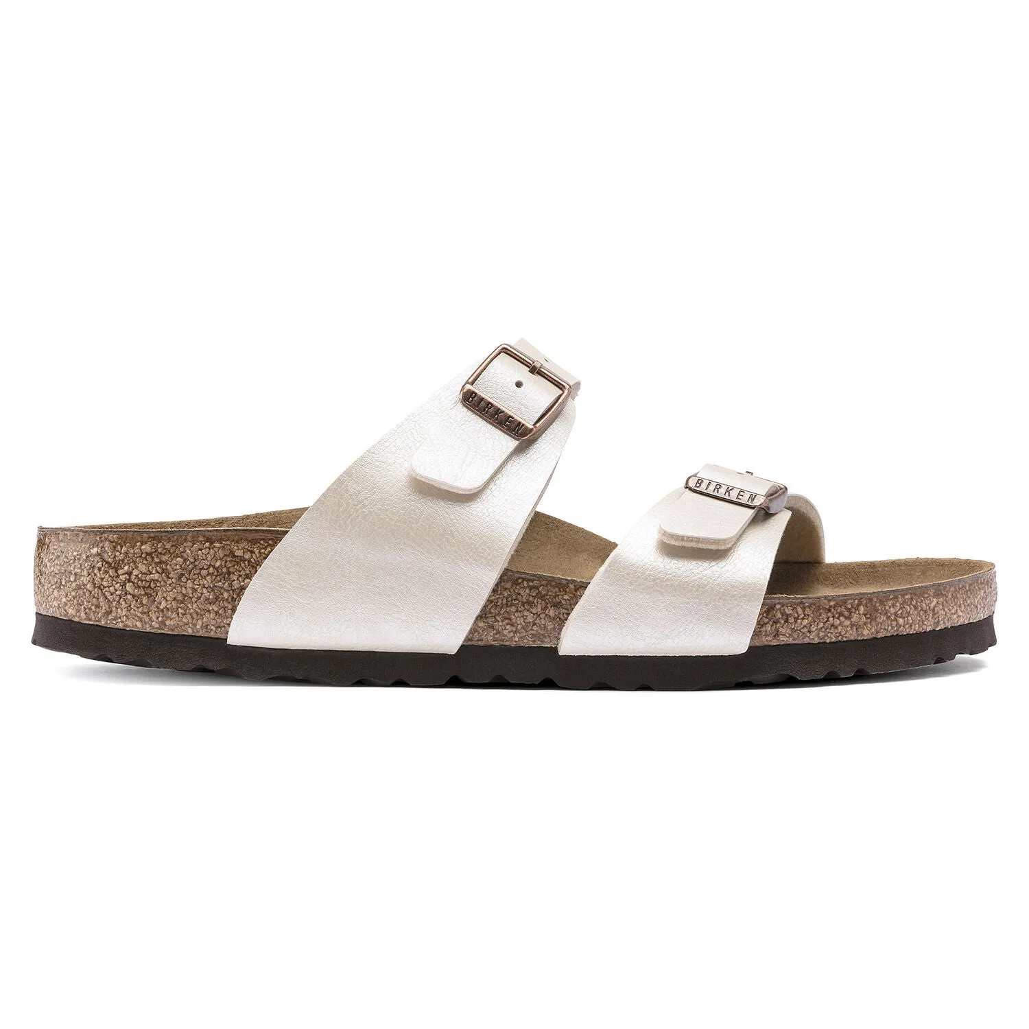 Birkenstock Sydney Birko-Flor Graceful Pearl White Sandals