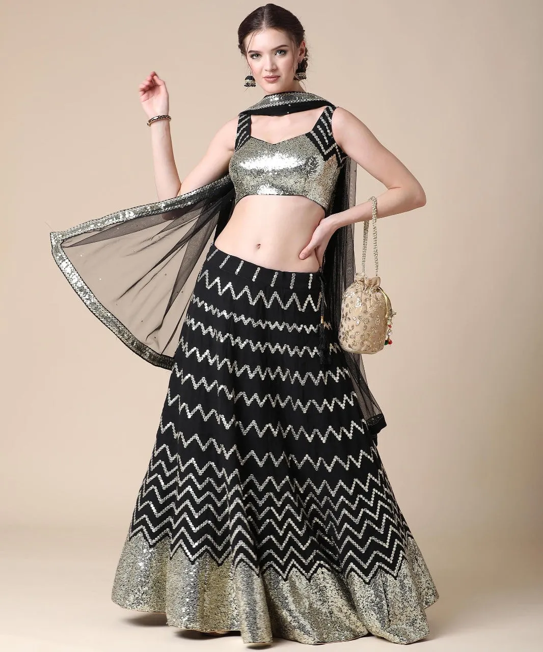 black-designer-sequence-lehenga