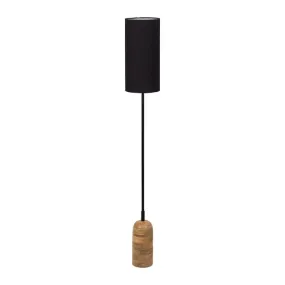 Black Mango Wood Floor Lamp