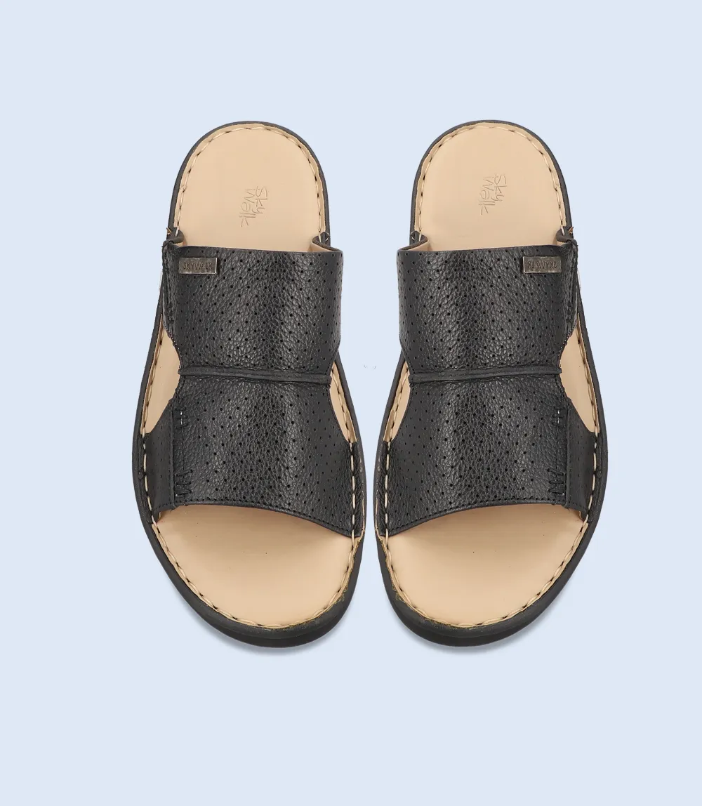 BM3885-BLACK-Men Comfort Slipper