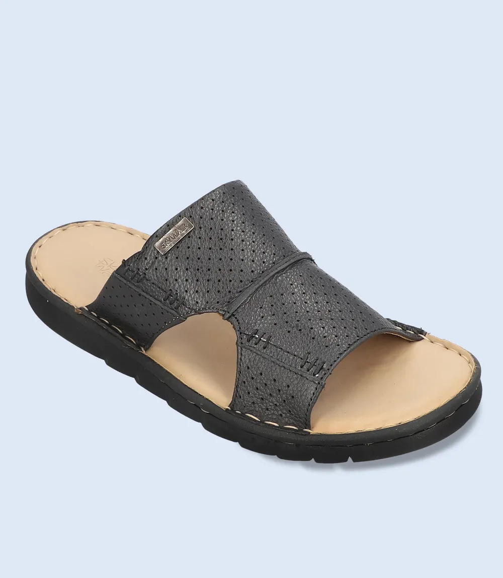 BM3885-BLACK-Men Comfort Slipper