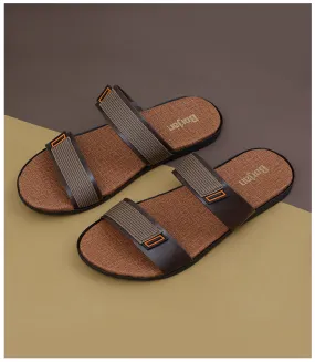 BM4598-BROWN-Men Slipper