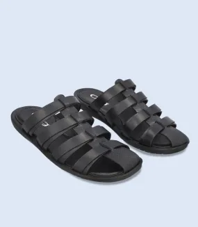 BM4847-BLACK-Men Slipper