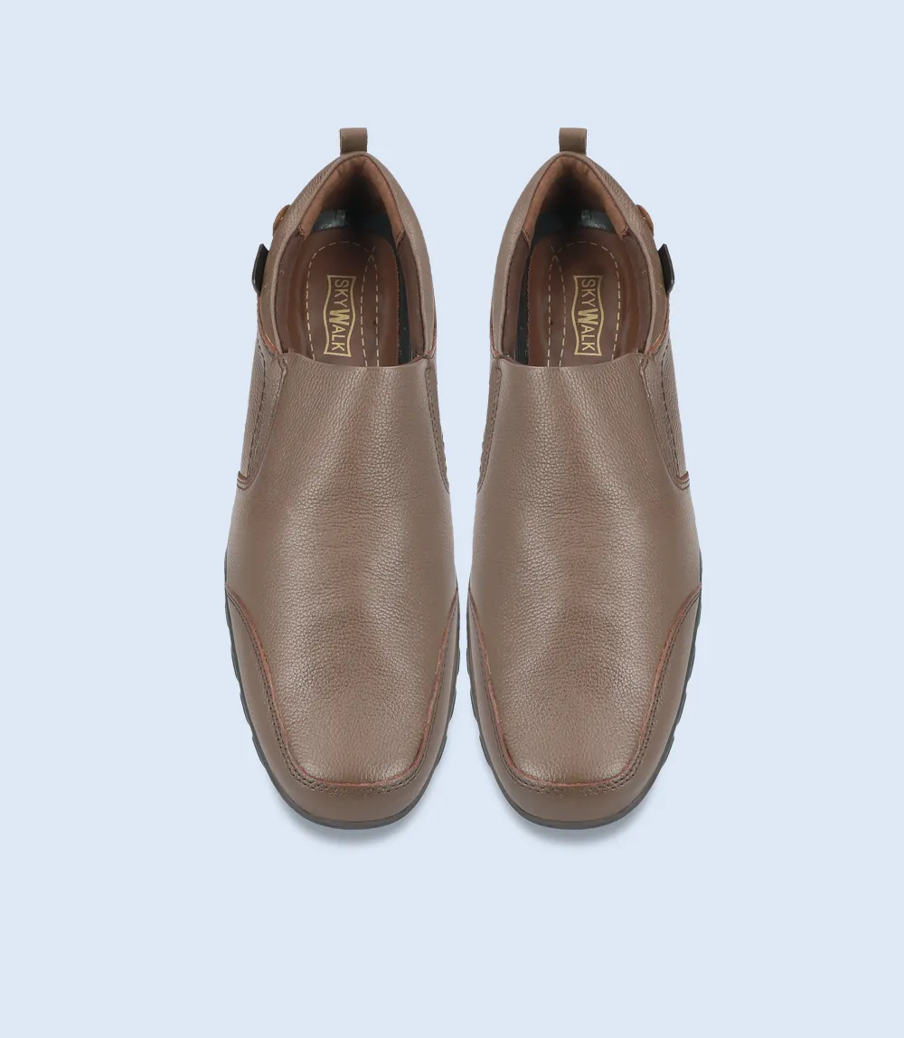 BM5199-BROWN-Men Comfort Life Style Shoes