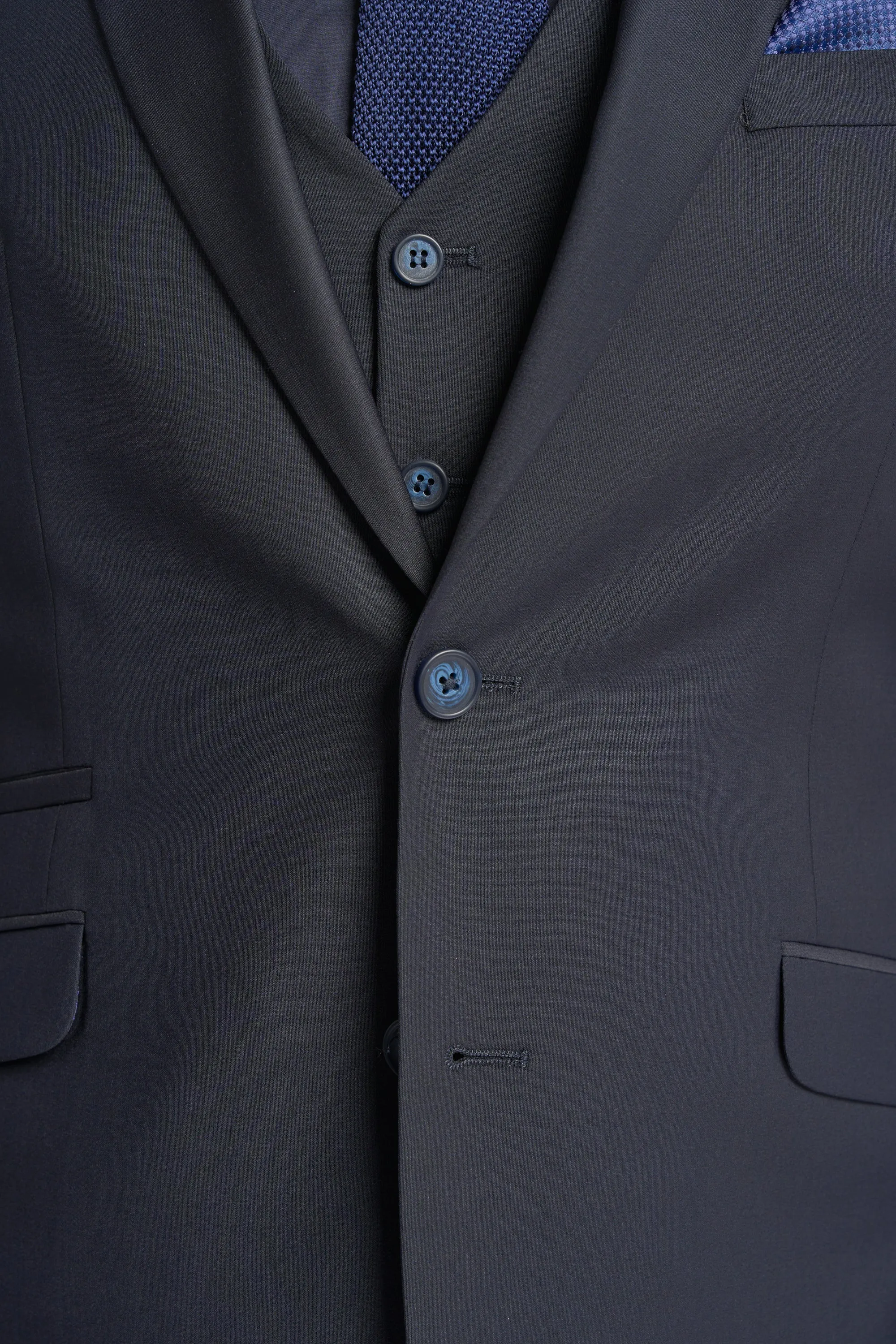 Bond Midnight Blue Three Piece Suit