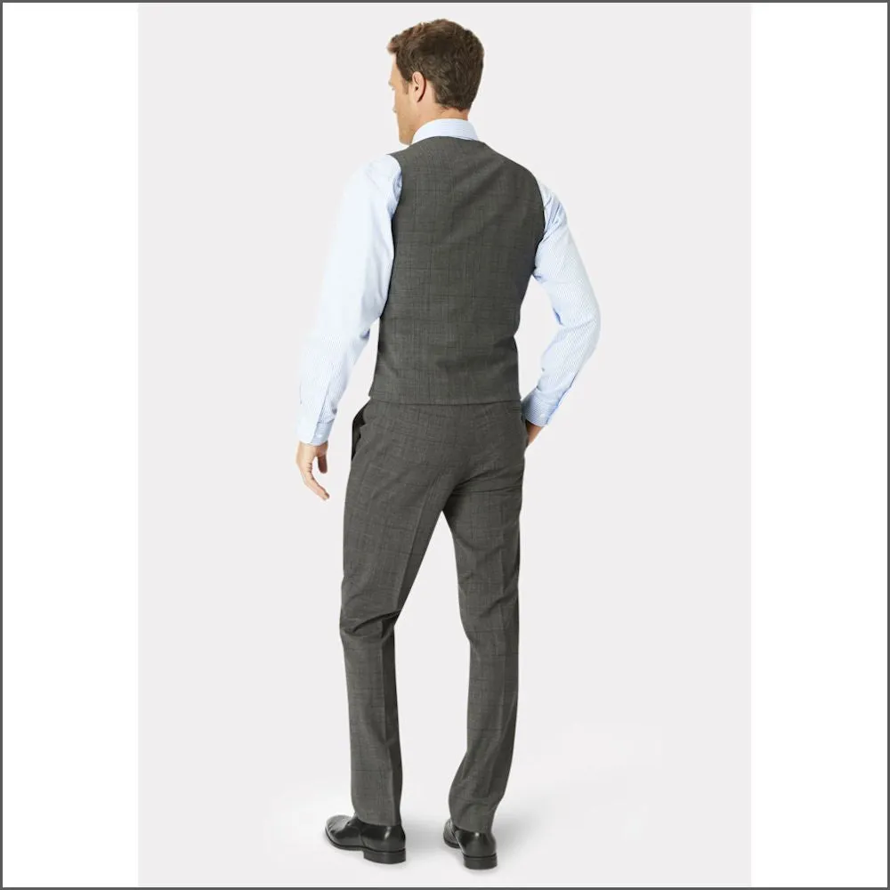 Brook Taverner Cassino Grey Check Washable Suit<><>