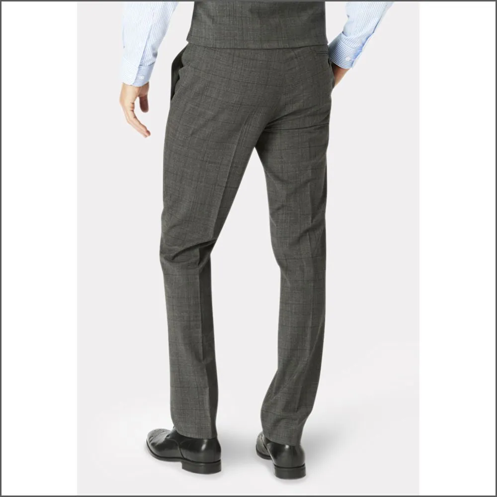 Brook Taverner Cassino Grey Check Washable Suit<><>