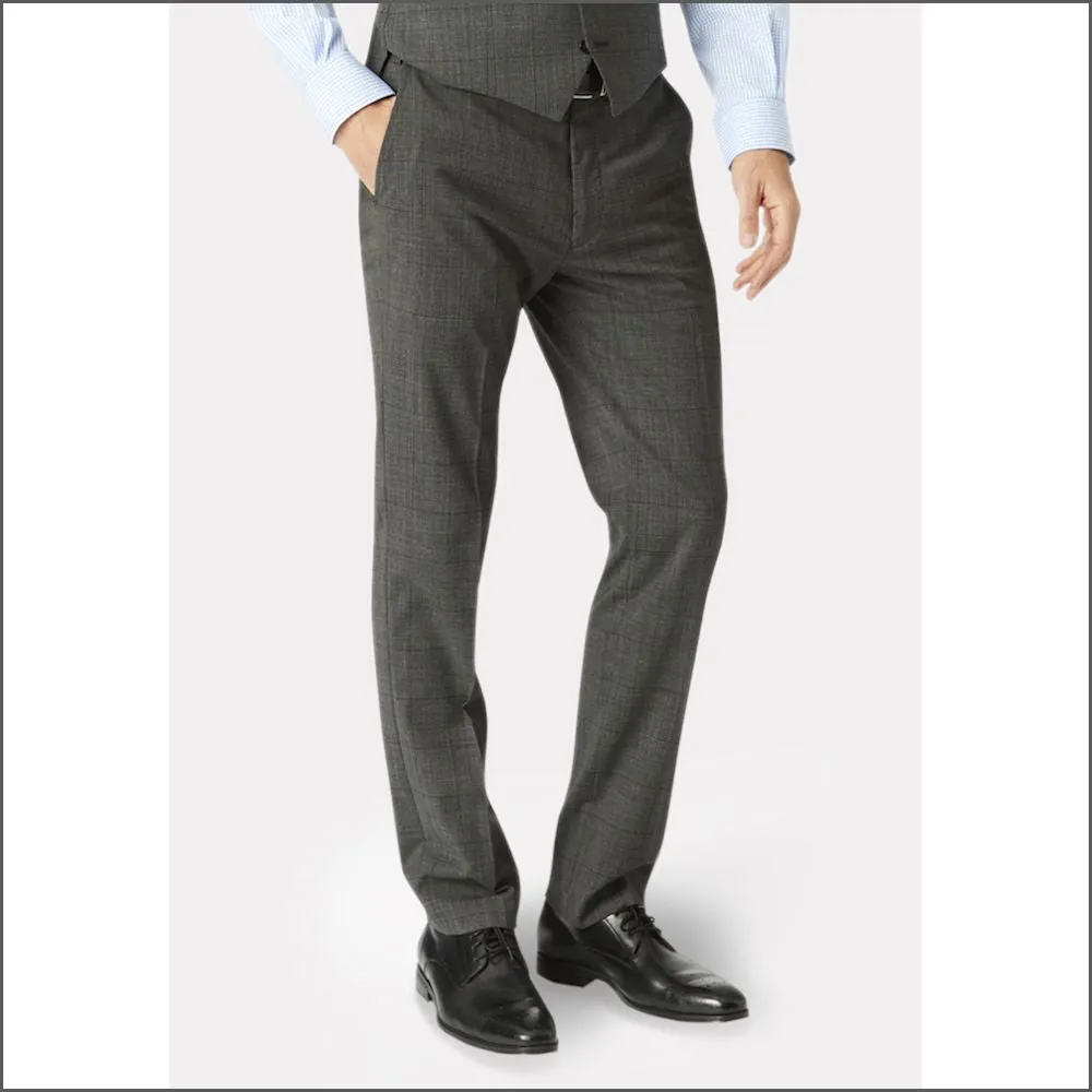 Brook Taverner Cassino Grey Check Washable Suit<><>