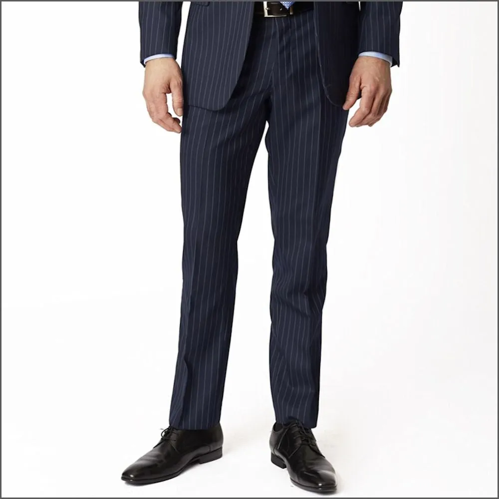 Brook Taverner Epsom Navy Pinstripe Super 110's Suit***