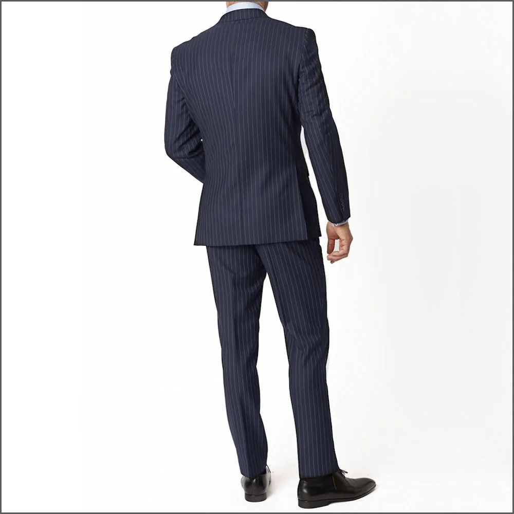 Brook Taverner Epsom Navy Pinstripe Super 110's Suit***