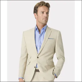 Brook Taverner Tailored Fit Natural Linen Mix Suit <><>Waist Coat Optional