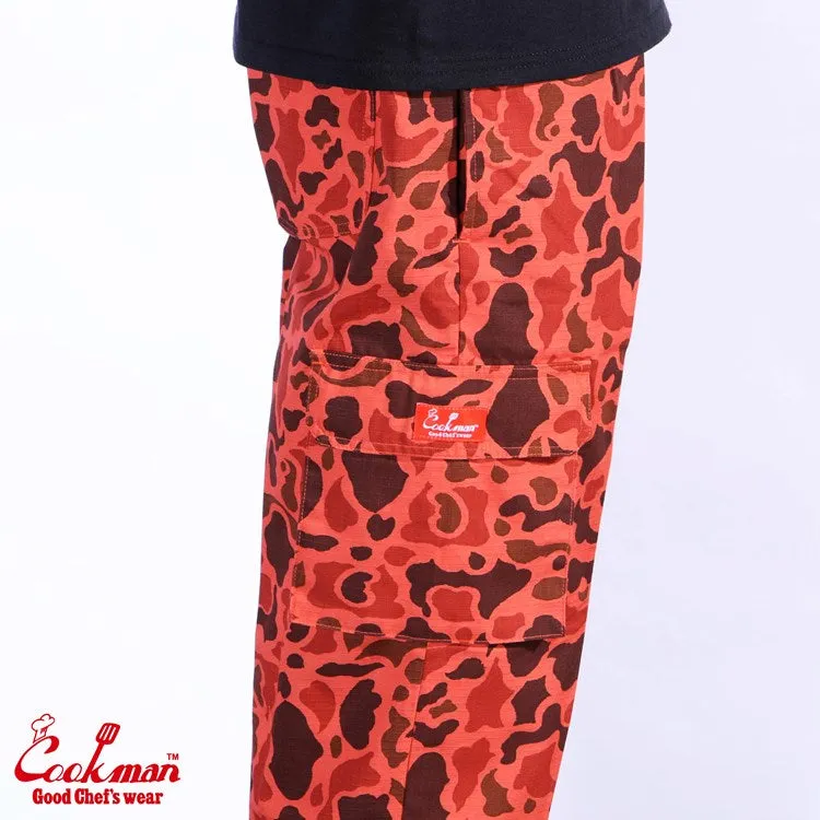 Cookman Chef Pants Cargo - Ripstop : Duck Hunter Camo Red