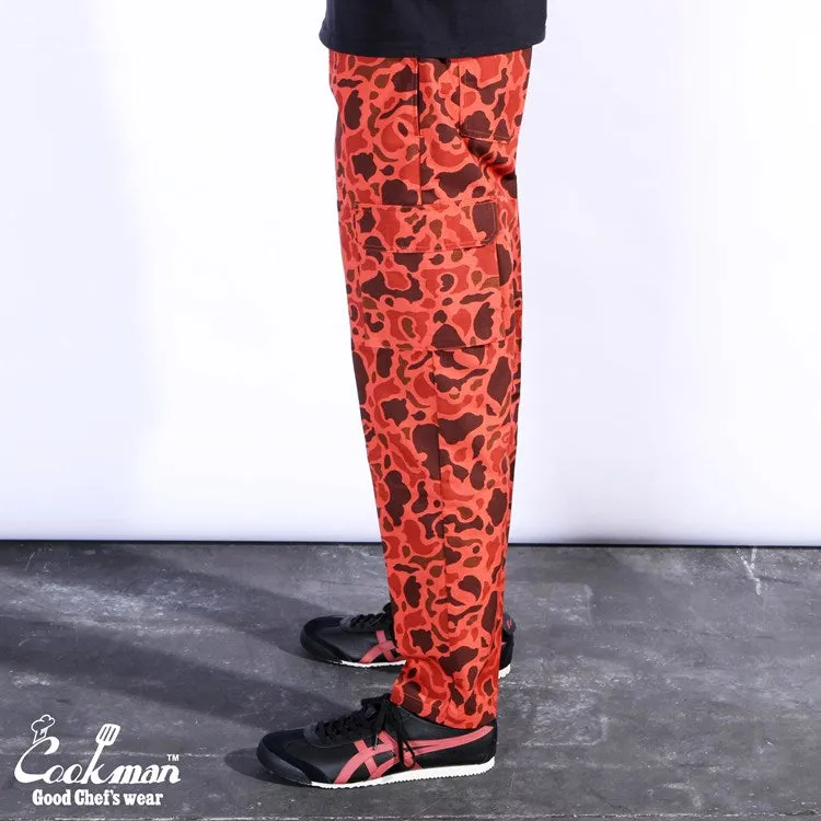 Cookman Chef Pants Cargo - Ripstop : Duck Hunter Camo Red