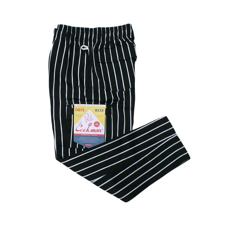 Cookman Chef Pants Cargo - Stripe : Black