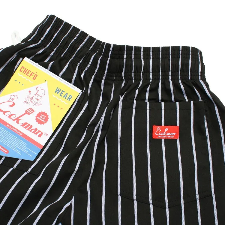 Cookman Chef Pants - Stripe : BLACK