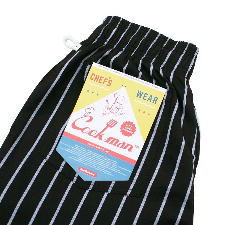 Cookman Chef Pants - Stripe : BLACK