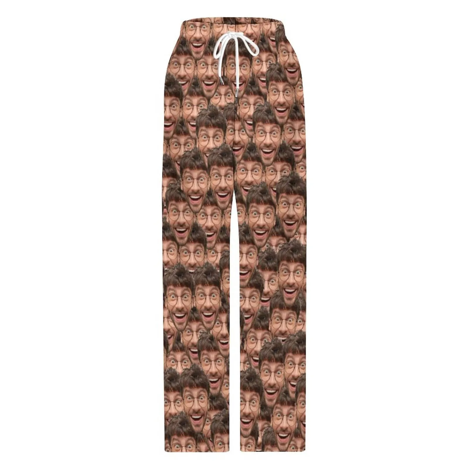 Custom Face Seamless Pajama Pants and Pet Dog Bandana