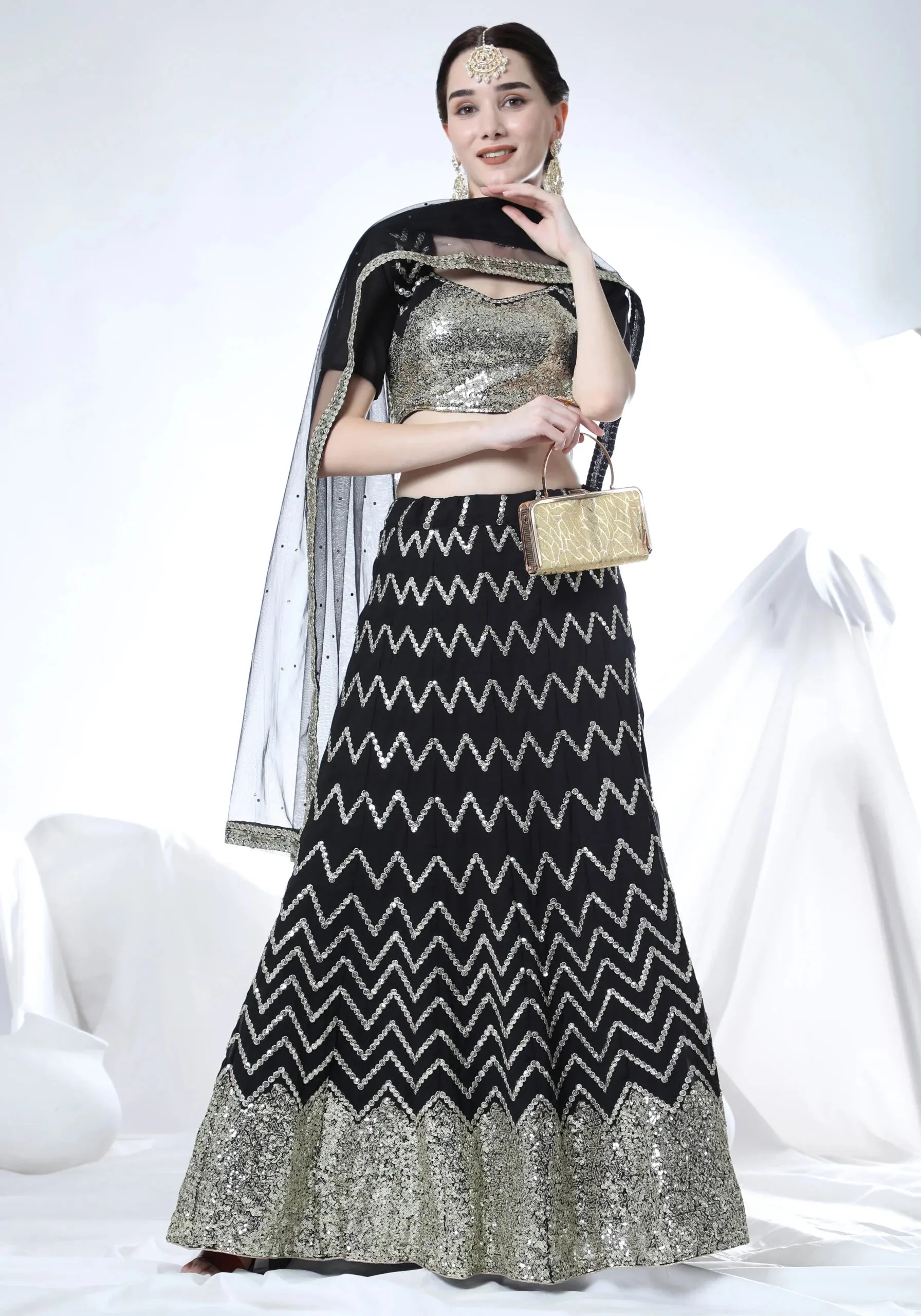 DESIGNER-BREATHTAKING-BLACK-SEQUENCE-LEHENGA