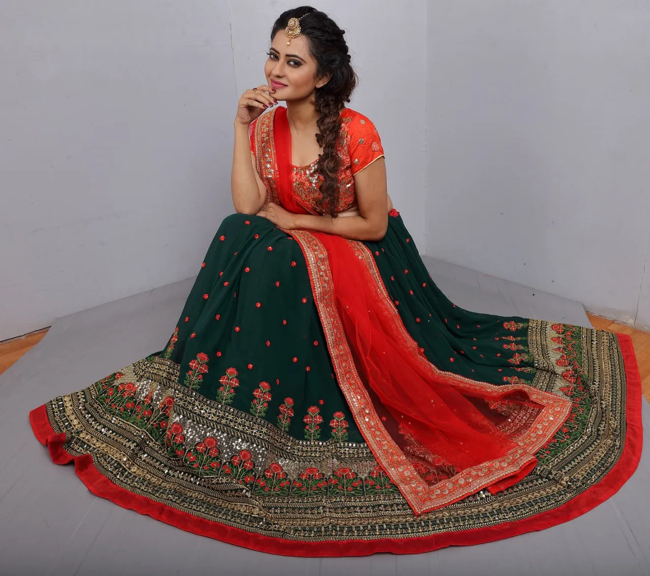 designer-dark-green-georgette-lehenga-choli