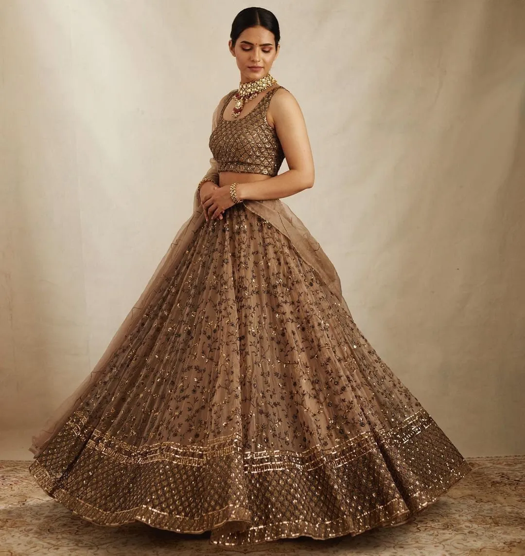 Designer Net Lehenga Choli For Women Bridesmaids