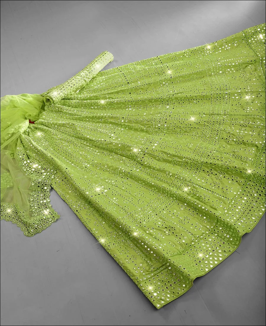 DESIGNER-PARROT-GREEN-MIRROR-LEHENGA-CHOLI