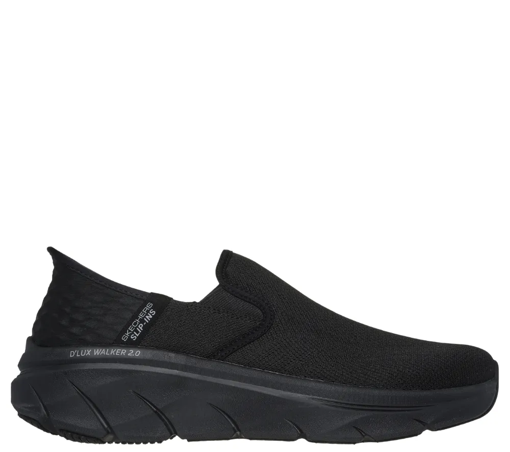 Espadrile sport, dama, SKECHERS SLIP-INS D'LUX WALKER-REELER 232463-BBK negru, textil