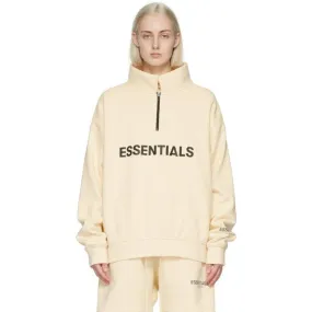 Fear of God Essentials Half Zip Pullover SS20 Sweater 'Buttercream'