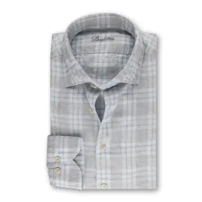 Fitted Body - Checked Linen Shirt