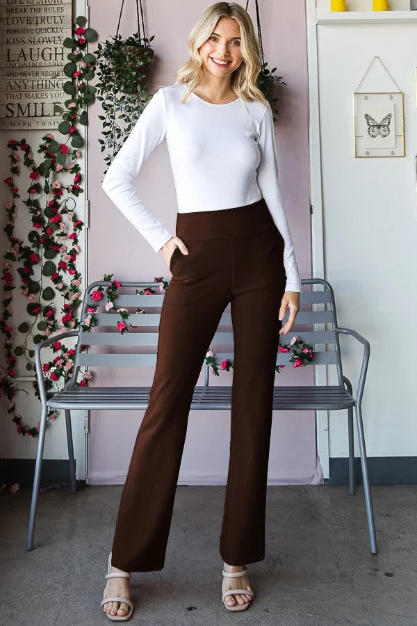 Heimish Flare Pants with Wide Waist Band