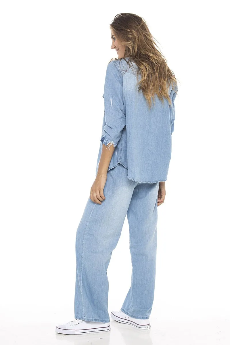 Jean Plain Long Pants