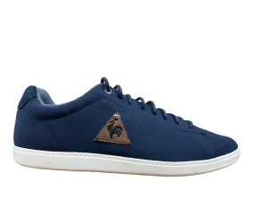 Le Coq Sportif men's sneakers shoe in Courtcraft canvas 1620413 blue