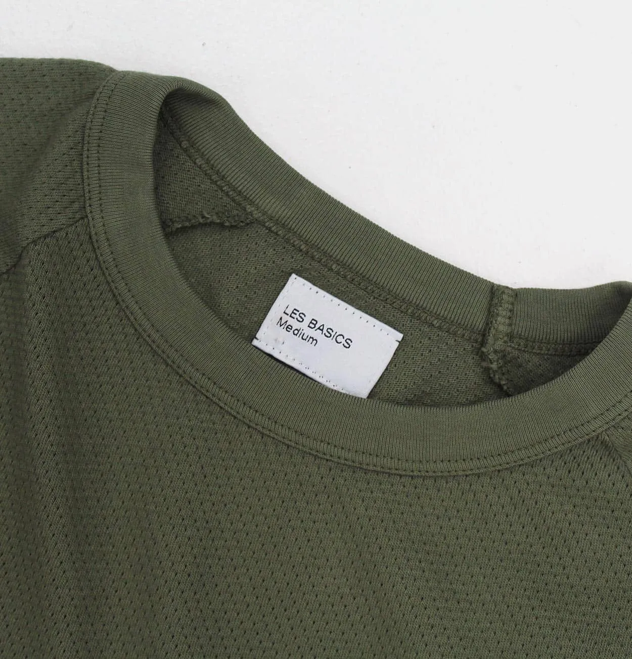 Les Basic Le Long Sleeve T-Shirt in Army