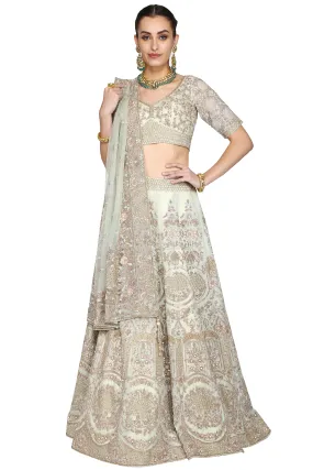 Light grayish lehenga set