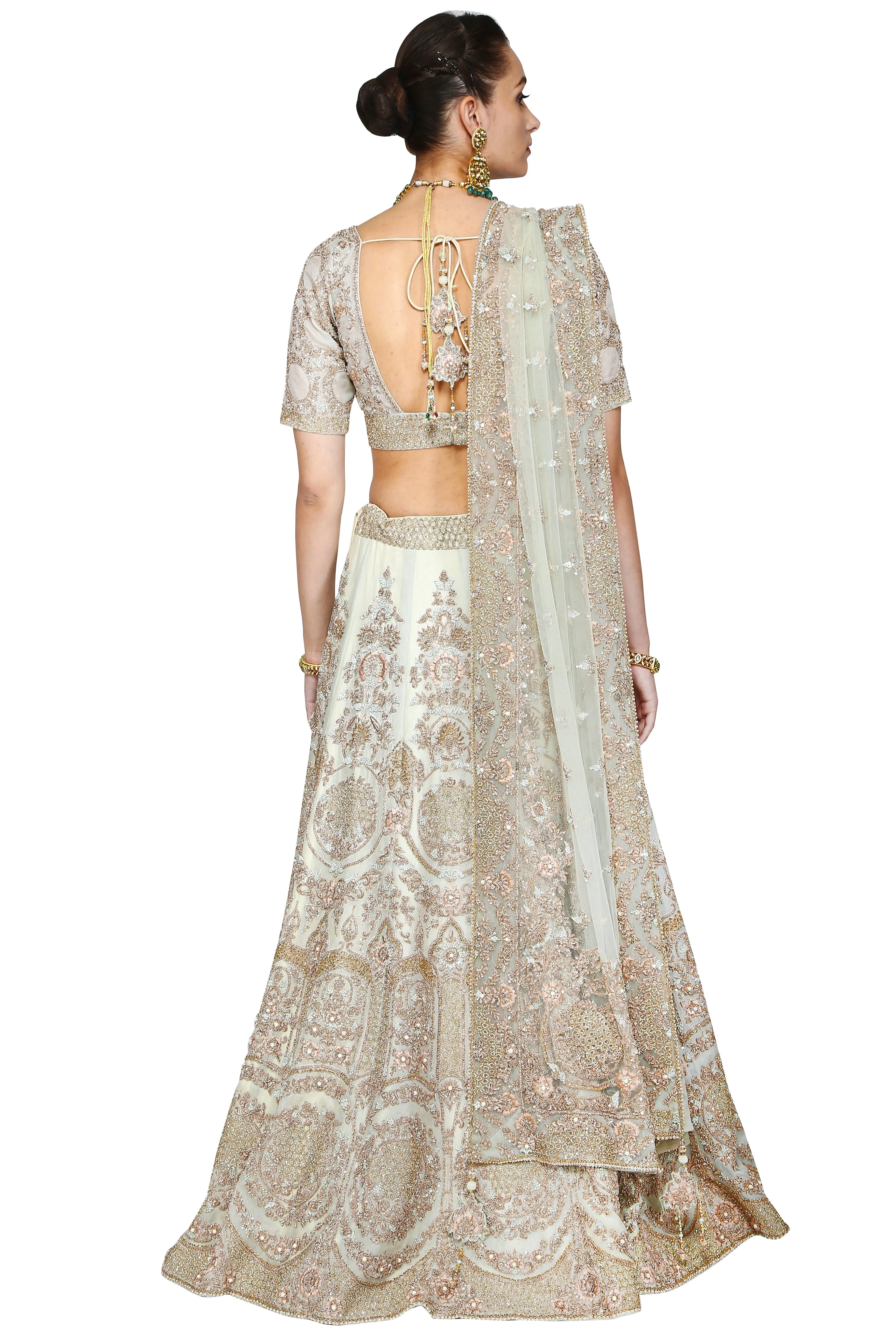 Light grayish lehenga set