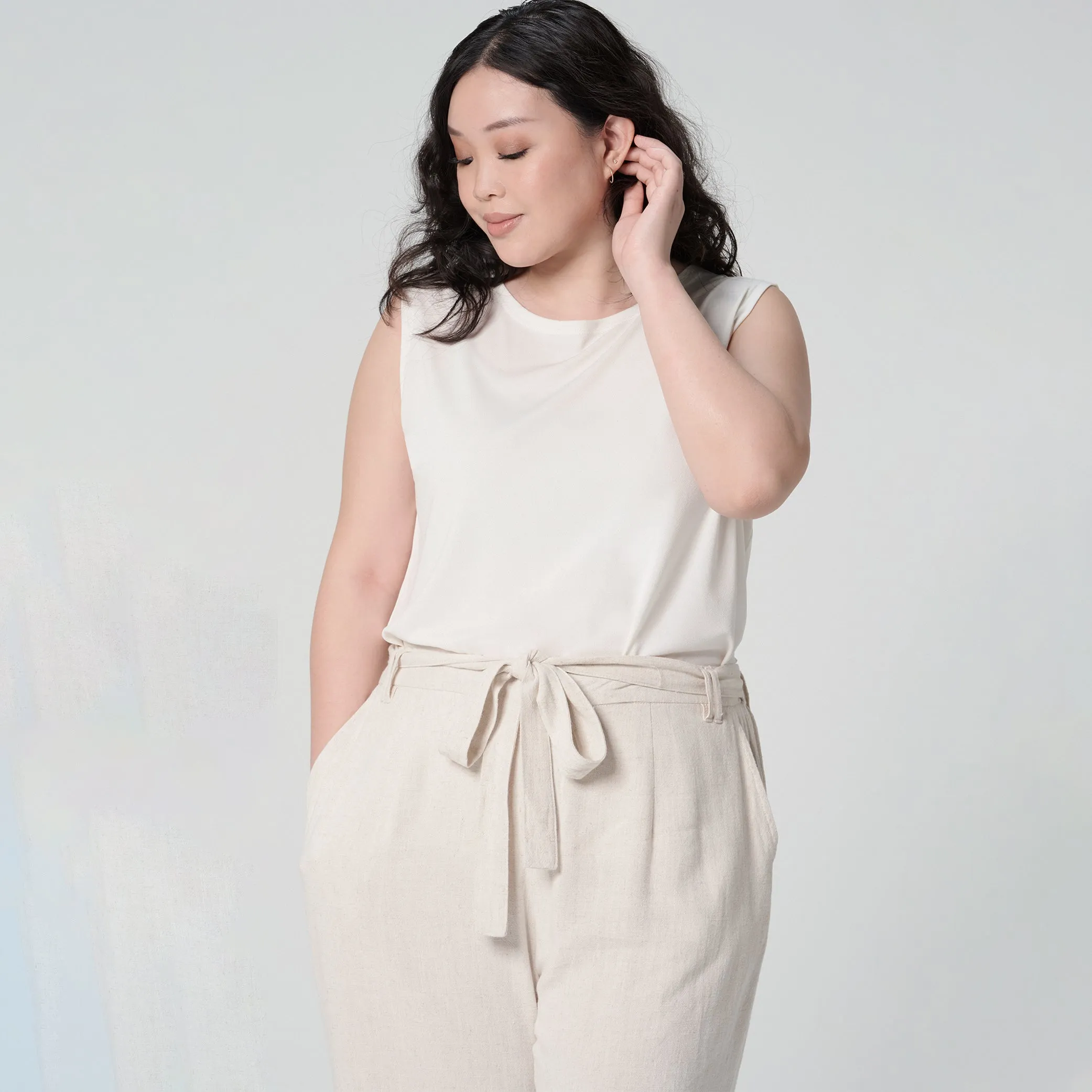 Linen Straight Pants