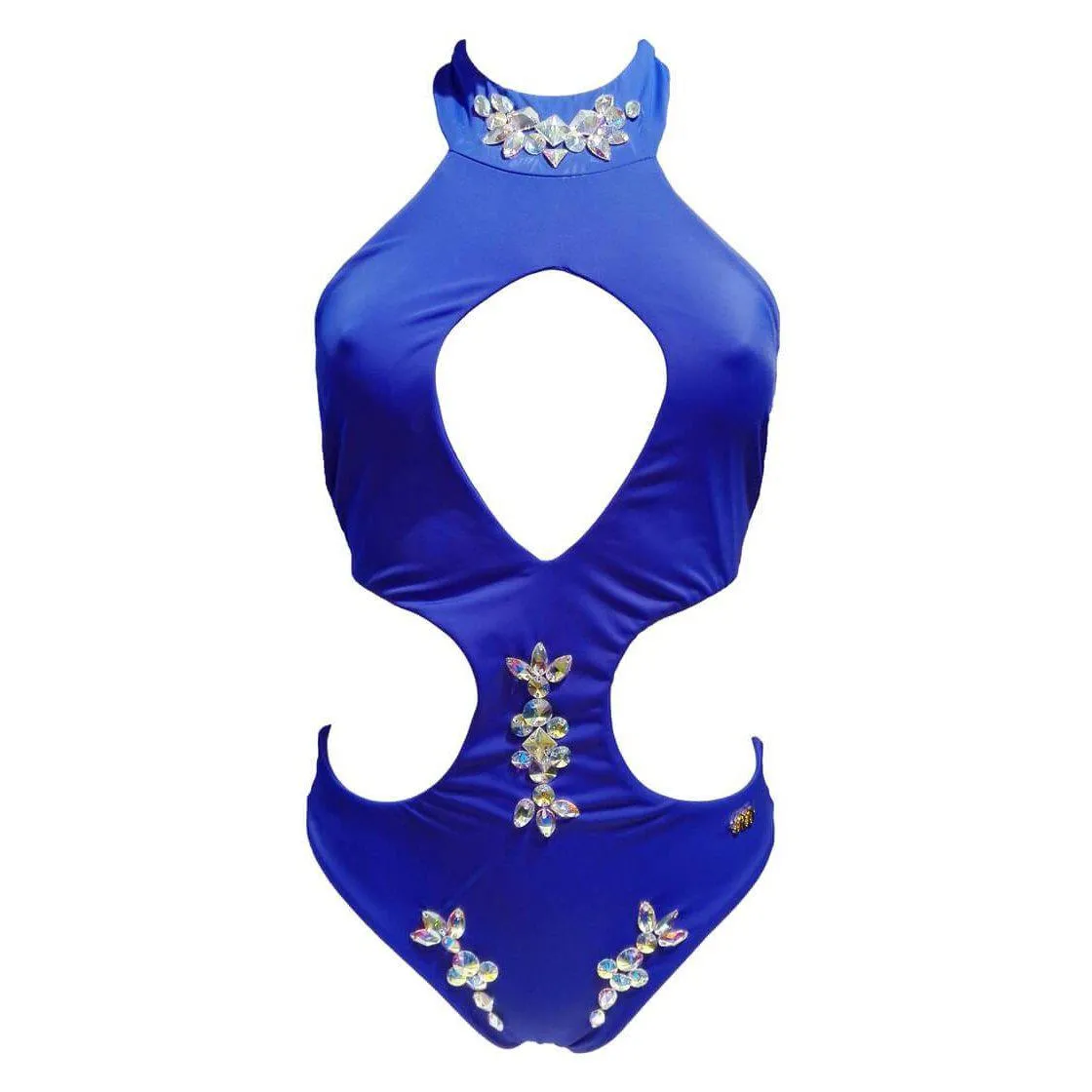 Malibu Rhinestone One Piece - Blue