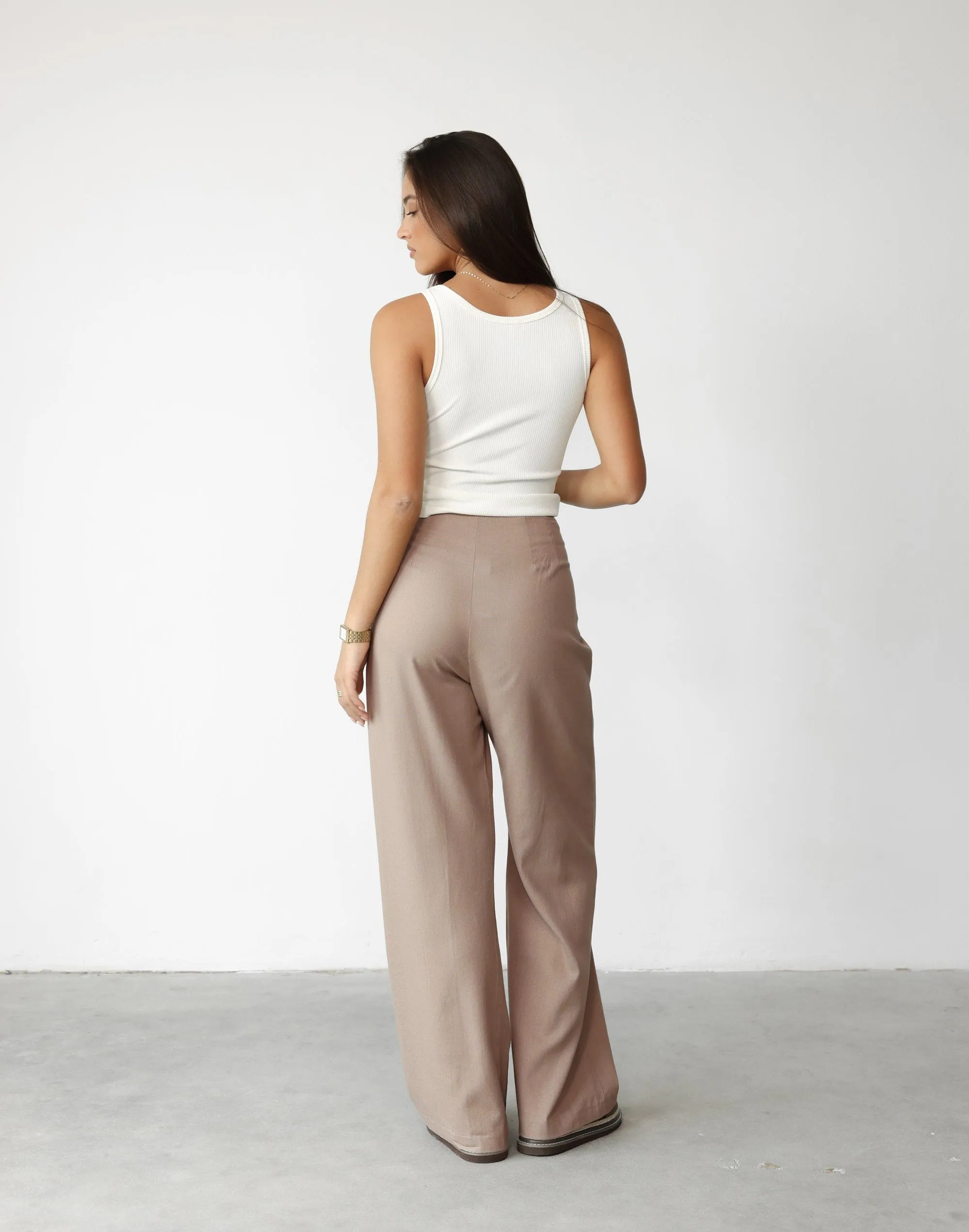 Mckenzie Linen Pants (Mushroom)