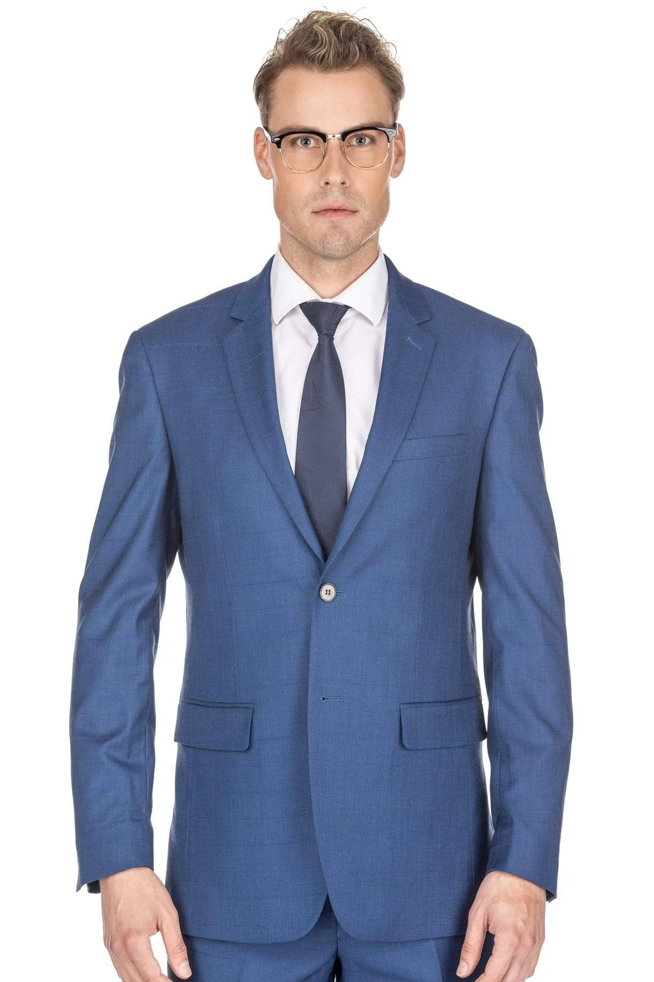 Men's Check Slim Fit Suits