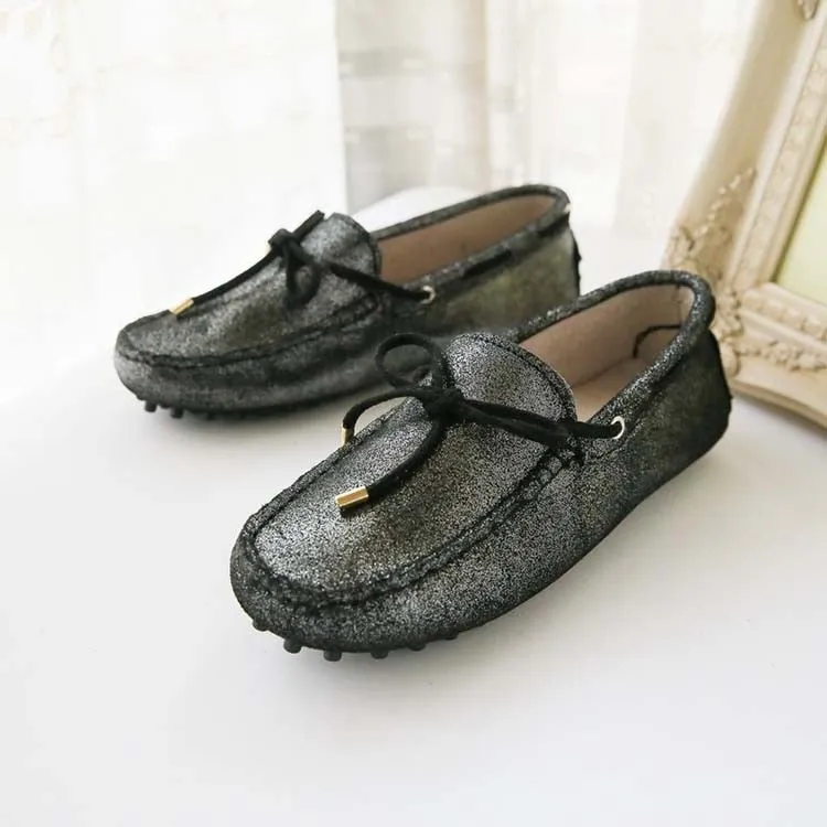 MIYAGINA Women Flats Handmade Leather Moccasin Driving Shoes